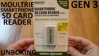 Unboxing Moultrie Smartphone SD Card Reader Gen 3 [upl. by Heisser]