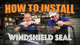 How to install a windshield seal [upl. by Jarrod]