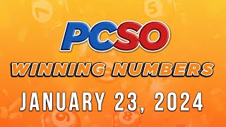 P65M Jackpot Ultra Lotto 658 2D 3D 6D Lotto 642 and Super Lotto 649  January 23 2024 [upl. by Bunnie]