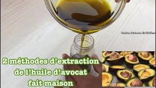 Huile d’avocat fait maison  Homemade avocado oil [upl. by Mears692]