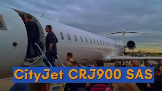 CityJet CRJ900 SAS Scandinavian Airlines seat map and insights [upl. by Zeni]