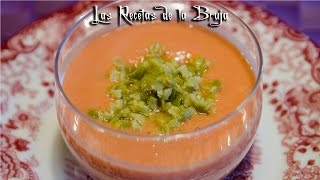 GAZPACHO CON ALMENDRAS  Receta suave y que no repite [upl. by Akinoj]