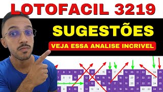 🟣 LOTOFACIL 3219 Sugestões Analise e Dicas [upl. by Bo]