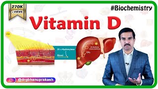 Vitamin D calciferol Sources Synthesis Metabolism Functions Deficiency  Usmle biochemistry [upl. by Analos]