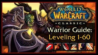 Classic WoW Warrior Leveling Guide 20 Talents Weapon Progression Rotation Tips amp Tricks [upl. by Relyat468]