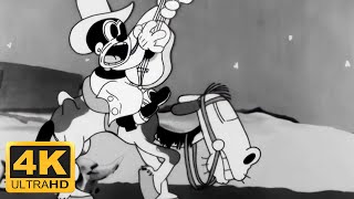 Looney Tunes  Ride Him Bosko 1932 Remastered 4K 60FPS [upl. by Eidna]