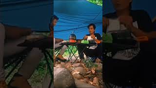 Cuplikan video kamping tepi sungai camping river campingriverside trailer shorts shortviral [upl. by Prochora]