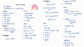 EMPHYEMA THORACISPYOTHORAX NOTES  GENERAL SURGERY ONE PAGE NOTES  SURGERY  4TH PROFF  MBBS [upl. by Attenat]