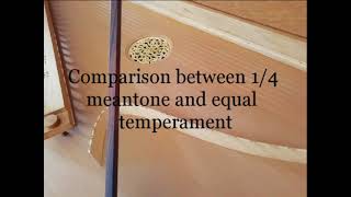 Meantone vs equal temperament  A comparison  Luuk Torn  spinet [upl. by Korfonta776]