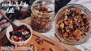 Granola Receptek vegán  Veganuár 8nap [upl. by Ruelu]