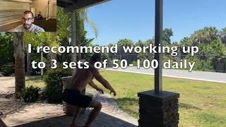 The Benefits of High Rep Body weight Squats My set of 525 [upl. by Stephenie]