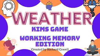 Kims Game Working Memory  Weather [upl. by Simon]