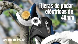 Tijeras eléctricas de poda de 40MM  Serie de alta gama Swansoft【Pru40】 [upl. by Eniotna158]