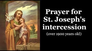 Prayer for St Josephs intercession [upl. by Anael]