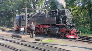 Steam train to the quotBrockenquot Mountain in Germany [upl. by Enelear978]