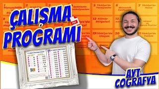 AYT COĞRAFYA GARANTİ KONULAR DERS ÇALIŞMA PROGRAMI [upl. by Eldora]