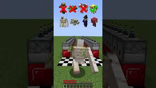 Fireball Damage vs Challange Survival Mobs meme shorts minecraft [upl. by Trey]