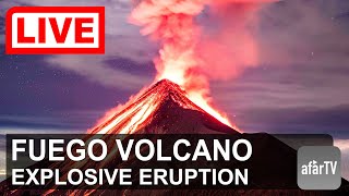 🌎 LIVE Erupting Fuego Volcano in Guatemala [upl. by Hallette]