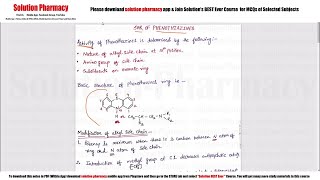 Class 52 SAR of Phenothiazines and Butyrophenones  Medicinal Chemistry 01  BPharmacy 4 semester [upl. by Bautram857]