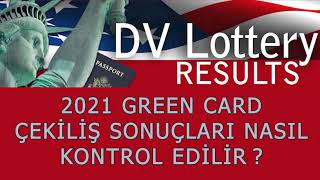 2021 Green Card Çekiliş Sonuçları Nasıl Kontrol Edilir [upl. by Kristoforo197]