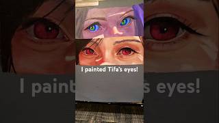 I painted Tifas eyes from Final Fantasy VII remake [upl. by Giselle837]