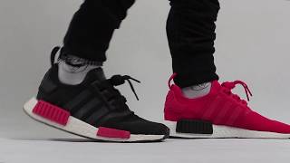 Trên chân đánh giá giày Adidas NMD R1 RED [upl. by Ennovehs]