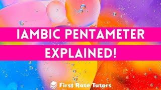 Iambic Pentameter Explained In 60 Seconds  GCSE English Literature Techniques Made Easy Shorts [upl. by Maxey263]