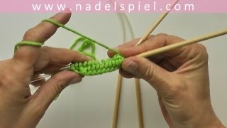 Knitting Socks with eliZZZa 02  How to knit socks with 2 circular needles [upl. by Daveta180]