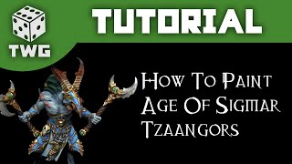 How To Paint Tzaangors Warhammer Age of Sigmar Tzeentch Tutorial The War Gamer [upl. by Trilbie]