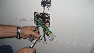 Conectar cables eléctricos con bornas pelar cables [upl. by Reede]