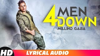 4 Men Down Audio Lyrical  Millind Gaba  Latest Punjabi Songs 2018  Speed Records [upl. by Nwadahs]