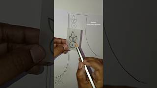 How to draw embroidery design for aariwork by using butter papershort [upl. by East17]