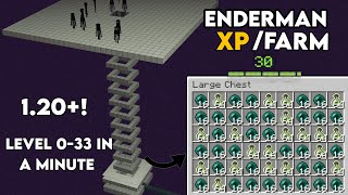 Enderman XP Farm Minecraft 1204  BEST DESIGNBEDROCKJAVA [upl. by Uund566]