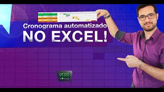 Cronograma automatizado no excel  Gráfico de Gantt [upl. by Rankin]