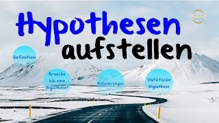 Hypothese aufstellen amp formulieren ✅ Beispiele amp Anforderungen [upl. by Jarib]