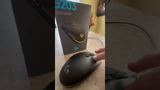 Logictech G203 lightsync gaming mouse review on channel [upl. by Kimbra]