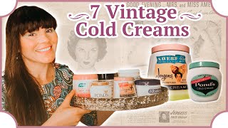 I tried 7 Vintage Cold Creams for a Week [upl. by Ennyletak]