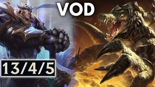 Garen vs Renekton  high elo SoloQ patch 145  Erislash VODs [upl. by Aicilihp482]