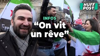 Ces Syriens célèbrent à Paris la chute du régime de Bachar AlAssad [upl. by Symons]