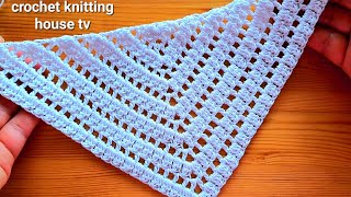 super facile super joli châle au crochet pour débutants étape par étape beautiful crochet shawl [upl. by Bathilda]