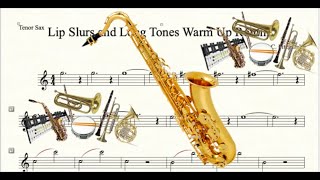 Tenor Saxophone Warm Up with Ensemble [upl. by Notrab500]