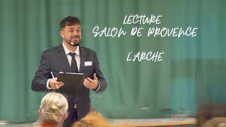 Salon de Provence lecture lArche Asso [upl. by Childs]