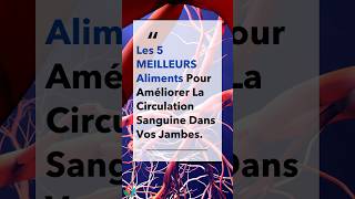 Les 5 MEILLEURS Aliments Pour Améliorer La Circulation Sanguine Dans Votre Jambes  Allez Santé [upl. by Ellivnarg]