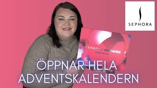 ÖPPNAR SEPHORA FAVORITES ADVENTSKALENDER 2024 [upl. by Naid375]