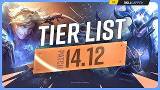 NEW TIER LIST for PATCH 1412  League of Legends [upl. by Adnamal]