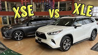 2022 Toyota Highlander XSE VS Highlander XLE Which is better [upl. by Ennagroeg433]