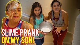 SLIME PRANK ON SON W ANDREA ESPADA  The Royalty Family [upl. by Saito]