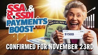 🏦 SSI amp SSDI Payments Update Direct Deposits Scheduled for November 21 [upl. by Neirual]