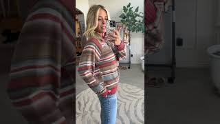 Striped Mock Neck Sweater [upl. by Alexa]