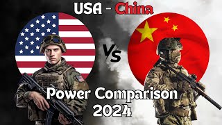 USA – China Military Size Comparison 2024 military militarypowercomparison [upl. by Gabor]